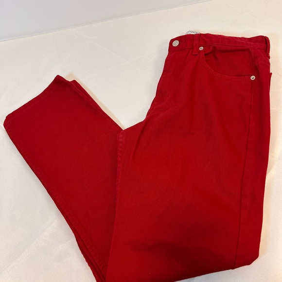 Tommy Hilfiger Denim - Tommy Hilfiger Red Denim Pants Y2K style Women’s Size 12